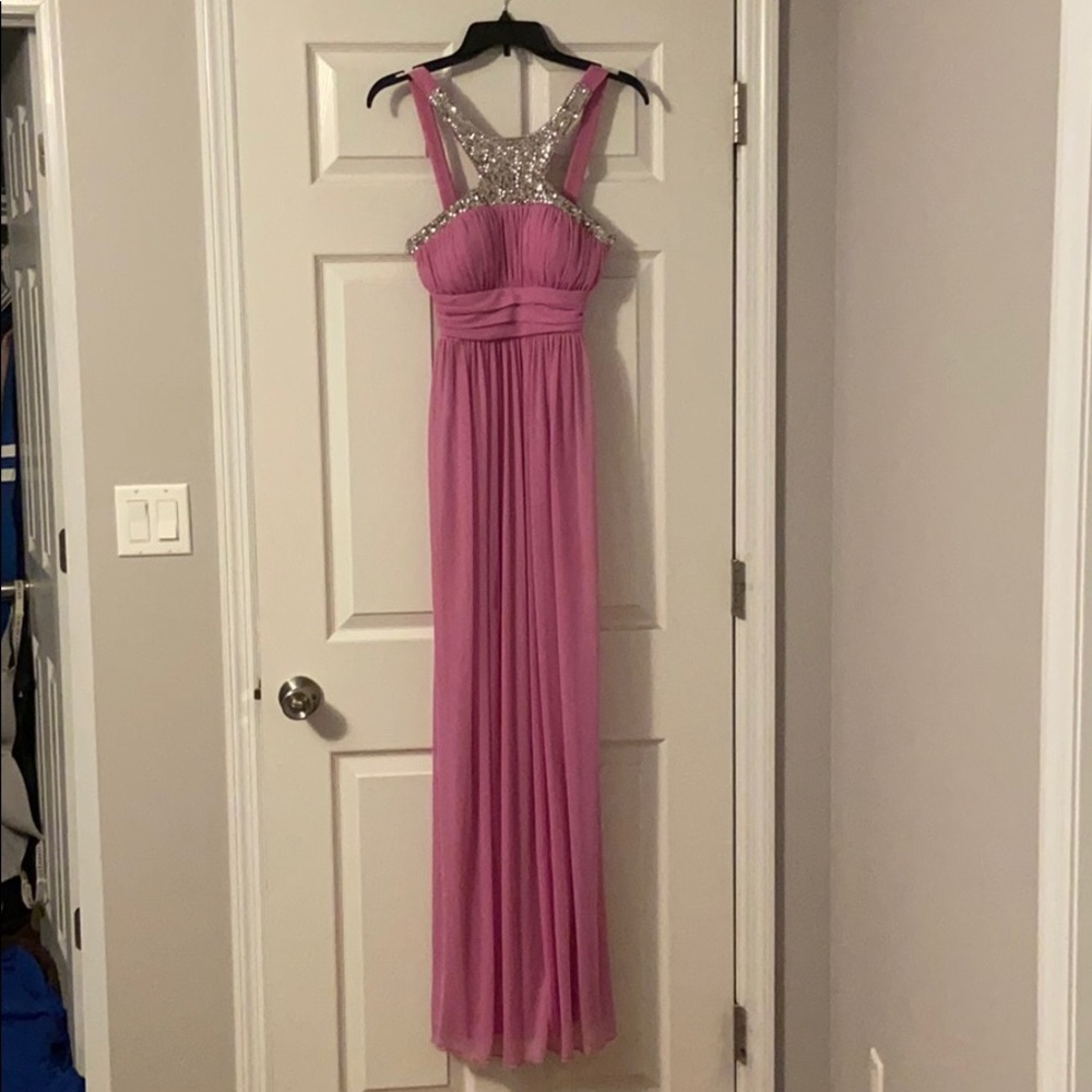 Pink sequin dress